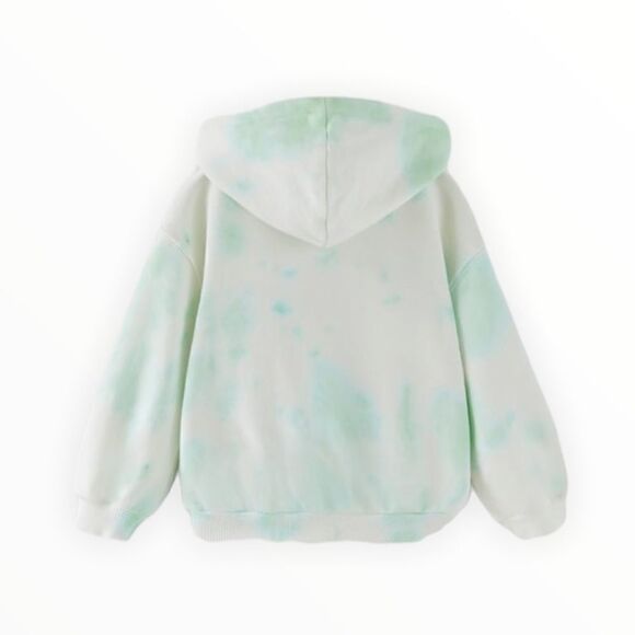 ZARA Kids | Mid-Green | TIE DYE ANIME SWEATSHIRT - Picture 2 of 8